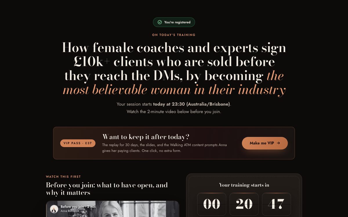 Pre-live page preview